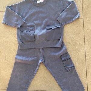 ZARA Kids 2 yrd knit sweater and cargo pant